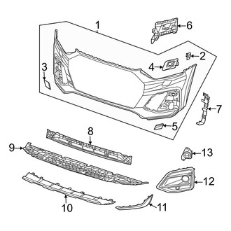 Audi OE - Front Bumper & Grille - Bumper & Components (Cover and Components)