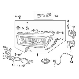 Audi OE - Front Lamps - Headlamp Components (LED Lamps)