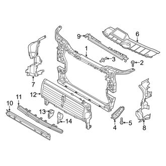 Audi OE - Radiator Support (MILD HYBRID EV-GAS (MHEV))