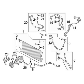 Audi OE - Air Conditioner & Heater - Condenser, Compressor & Lines