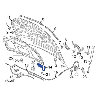 Audi OE - Front Hood Latch