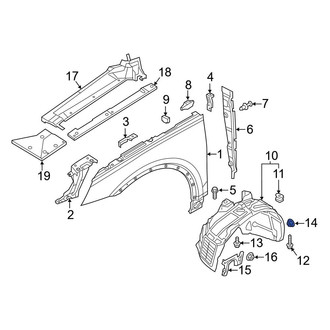 Audi OE - Fender Liner Nut