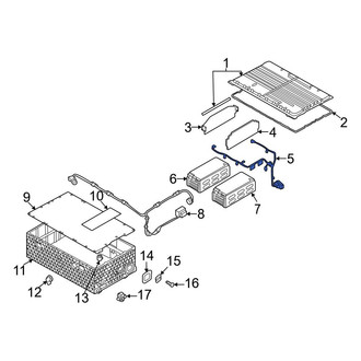 Audi OE - Upper Drive Motor Battery Pack Connector