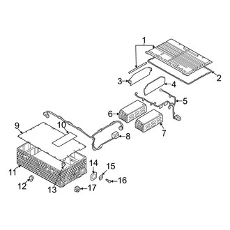 Audi OE - Electrical - Battery (High Voltage, Case and Components, Upper Section)