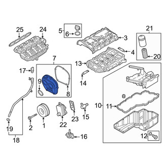 Audi OE - Lower Engine Timing Cover