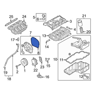 Audi OE - Engine Timing Cover Gasket