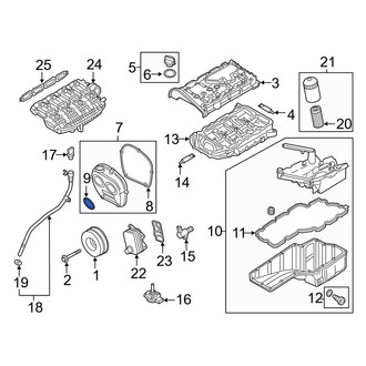 Audi OE - Engine Timing Cover Gasket