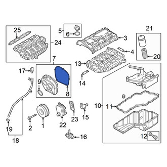 Audi OE - Engine Timing Cover Gasket