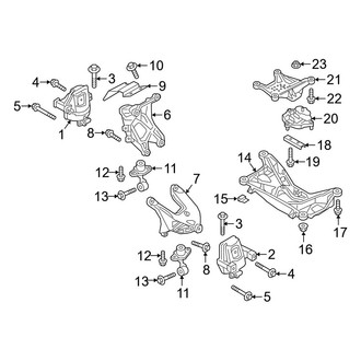 Audi OE - Engine / Transaxle - Engine & Transmission Mounting