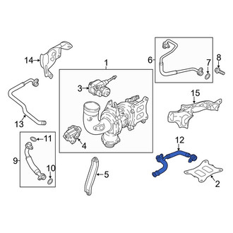 Audi OE - Turbocharger Coolant Line