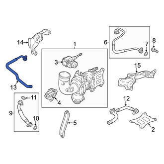 Audi OE - Turbocharger Coolant Line