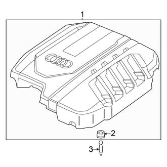 Audi OE - Engine / Transaxle - Engine Appearance Cover (MILD HYBRID EV-GAS (MHEV))