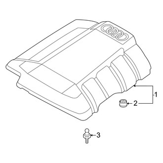 Audi OE - Engine / Transaxle - Engine Appearance Cover (PLUG-IN HYBRID EV-GAS (PHEV))