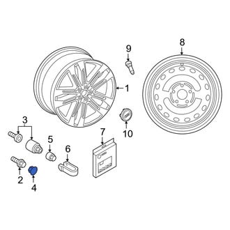 Audi OE - Wheel Lug Bolt Cap