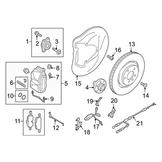 Audi OE - Front Suspension - Brake Components (338 x 22 mm, Contiteves)
