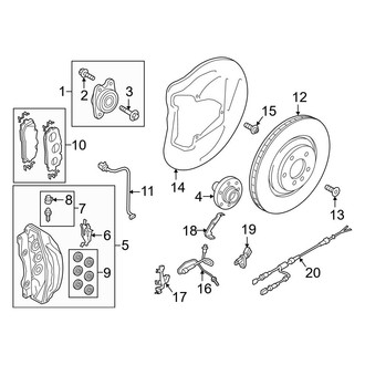 Audi OE - Front Suspension - Brake Components (350 x 34 mm)
