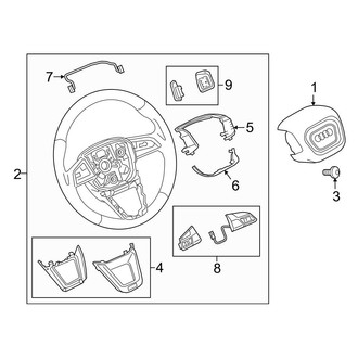 Audi OE - Steering Wheel & Trim (W/O Flat Bottom)