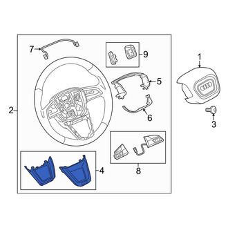 Audi OE - Lower Steering Wheel Trim