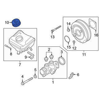 Audi OE - Brake Master Cylinder Reservoir Cap
