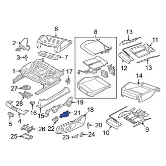 Audi OE - Front Left Power Seat Switch