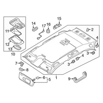 Audi OE - Roof - Interior Trim (W/O Sunroof)