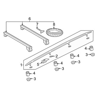 Audi OE - Roof - Exterior Trim (With Sunroof)