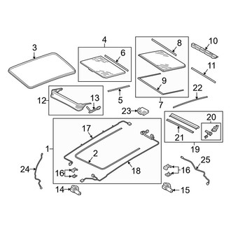 Audi OE - Sunroof Frame