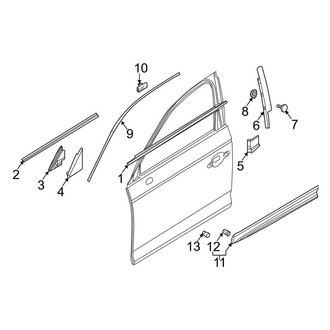 Audi OE - Front Door - Exterior Trim