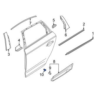 Audi OE - Door Molding Grommet