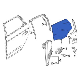Audi OE - Front Left Door Glass