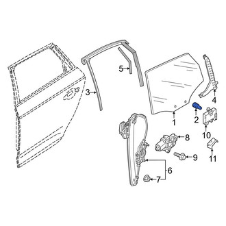 Audi OE - Door Glass Guide Pin
