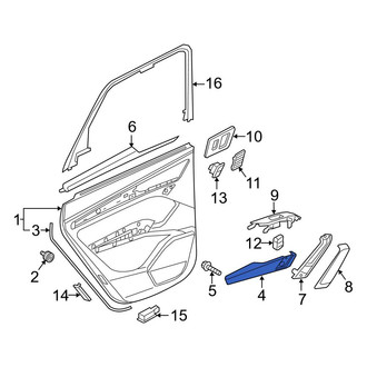Audi OE - Rear Left Door Armrest