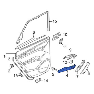 Audi OE - Rear Right Door Armrest