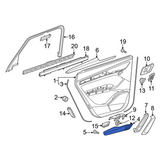 Audi OE - Rear Left Door Armrest