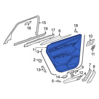 Audi OE - Rear Left Inner Door Interior Trim Panel