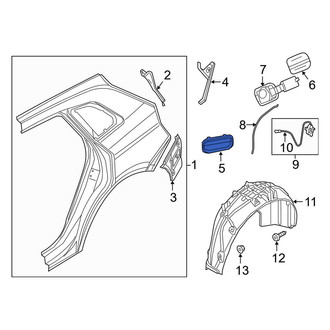 Audi OE - Rear Quarter Panel Vent