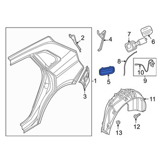 Audi OE - Rear Quarter Panel Vent