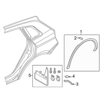 Audi OE - Quarter Panel - Exterior Trim (Premium / Premium Plus / Prestige)