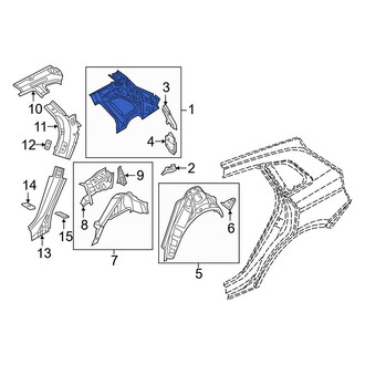 Audi OE - Rear Left Outer Quarter Panel