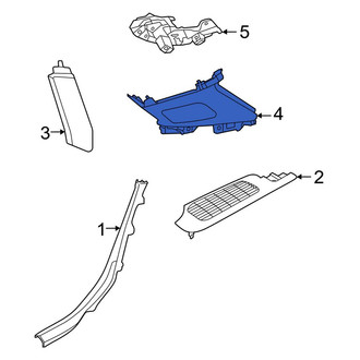 Audi OE - Rear Left Lower Interior Quarter Panel Trim Panel