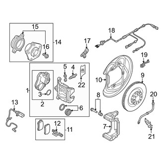 Audi OE - Rear Suspension - Brake Components (330 x 22 mm, to 01/06/2020)