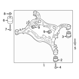 Audi OE - Rear Suspension - Suspension Mounting