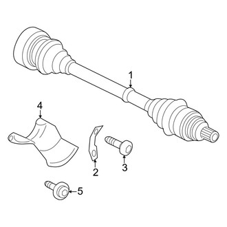 Audi OE - Rear Suspension - Drive Axles (Premium / Premium Plus / Prestige)