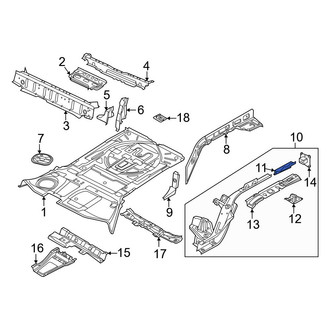 Audi OE - Front Left Inner Frame Side Member