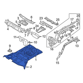 Audi OE - Rear Floor Pan