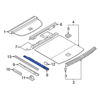 Audi OE - Rear Left Trunk Trim Panel