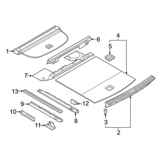 Audi OE - Rear Body & Floor - Interior Trim (Floor), (MILD HYBRID EV-GAS (MHEV))