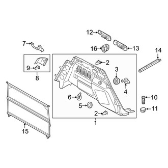 Audi OE - Rear Body & Floor - Interior Trim (Side), (Premium / Premium Plus / Prestige)