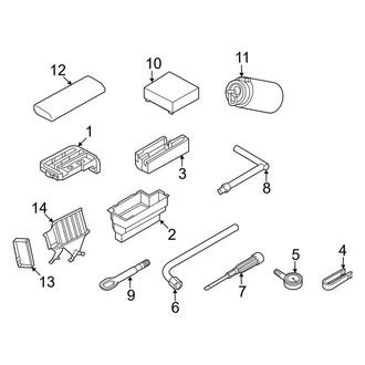 Audi OE - Rear Body & Floor - Jack & Components (PLUG-IN HYBRID EV-GAS (PHEV))