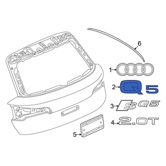 Audi OE - Rear Hatch Emblem